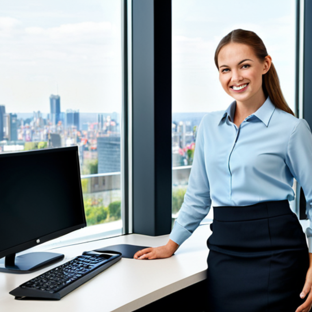 턱관절 장애 예방 운동과 치료법 - Office Environment**

"A young professional woman in a modern, fully clothed business attire (skirt ...