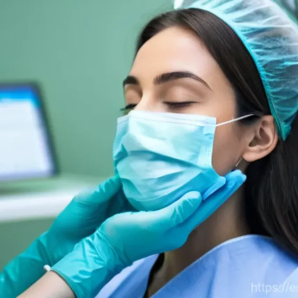 임플란트 수술 시 마취 방법 - **Prompt 1: Local Anesthesia - Peaceful Precision**
    A close-up, yet respectful, image of a young...